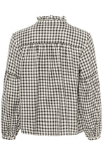 Load image into Gallery viewer, Part Two Samilla check shirt Dark Navy Mini
