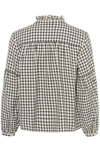 Part Two Samilla check shirt Dark Navy Mini
