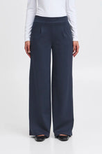 Load image into Gallery viewer, Ichi Kate long ponteroma knit tailored trouser Total Eclipse
