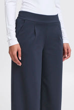 Load image into Gallery viewer, Ichi Kate long ponteroma knit tailored trouser Total Eclipse

