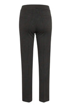 Load image into Gallery viewer, Part Two Pontas stright leg tricot trouser Dark Grey Check
