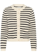 Load image into Gallery viewer, Part Two Elmie cotton cardigan Dark Navy Stripe - CW CW 
