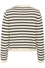 Load image into Gallery viewer, Part Two Elmie cotton cardigan Dark Navy Stripe - CW CW 
