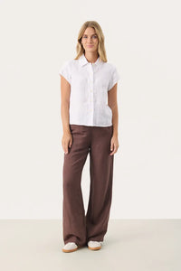 Part Two Ritte Pure Linen shirt Bright White