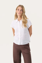 Load image into Gallery viewer, Part Two Ritte Pure Linen shirt Bright White
