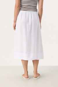 Part Two Rehana linen skirt Bright White