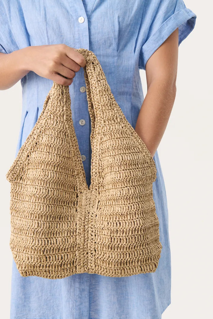 Part Two Rimasa woven shoulder bag Natural Raw