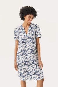 Part Two Aminase linen print dress Oceana Contrast