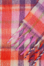 Load image into Gallery viewer, Ichi Olly checked cosy scarf Imperial Purple
