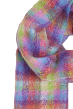 Load image into Gallery viewer, Ichi Catalin check cosy scarf Imperial Purple
