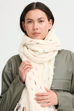 Load image into Gallery viewer, Ichi Laere multi colour nepp cosy scarf Almond Milk
