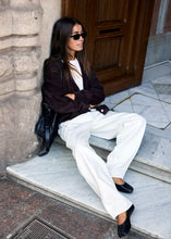 Load image into Gallery viewer, Ichi Brula teddy soft V neck cardigan Coffee Bean
