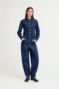 Ichi Berisel barrel denim jean Authentic Blue
