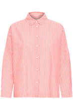 Load image into Gallery viewer, Ichi Giley peter pan collar shirt Teaberry Birch Stripe - CW CW 
