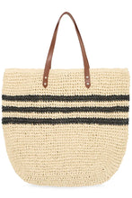 Load image into Gallery viewer, Ichi Tilde striped shopper Natural - CW CW 
