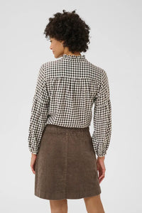 Part Two Samilla check shirt Dark Navy Mini