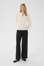 Load image into Gallery viewer, Part Two Eimy broderie anglaise blouse Eggnog
