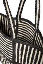Load image into Gallery viewer, Ichi Isa graphic jupe bag Black - CW CW 
