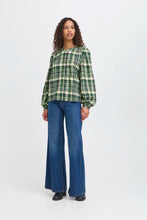 Load image into Gallery viewer, Ichi Amanna brushed flannel check shirt Pineneedle
