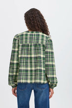 Load image into Gallery viewer, Ichi Amanna brushed flannel check shirt Pineneedle
