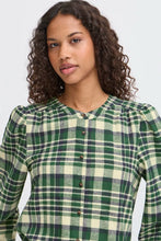 Load image into Gallery viewer, Ichi Amanna brushed flannel check shirt Pineneedle
