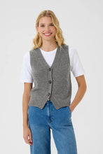 Load image into Gallery viewer, Part Two Sylva wool waistcoat Medium Grey Melange
