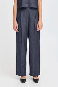 Ichi Jumi tailored trouser Dark Blue