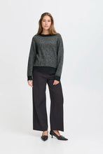 Load image into Gallery viewer, Ichi Kamara LS20 jacquard pattern pullover Total Eclipse
