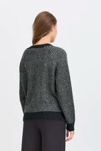 Load image into Gallery viewer, Ichi Kamara LS20 jacquard pattern pullover Total Eclipse
