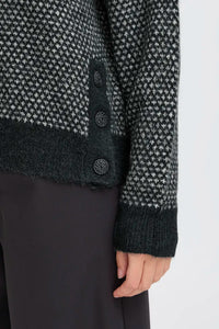Ichi Kamara LS20 jacquard pattern pullover Total Eclipse