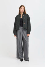 Load image into Gallery viewer, Ichi Lovera quilted toggle detail jacket Denim Grey
