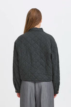Load image into Gallery viewer, Ichi Lovera quilted toggle detail jacket Denim Grey
