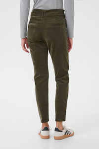 Part Two Soffys baby cord trouser Tarmac