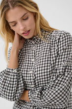 Load image into Gallery viewer, Part Two Samilla check shirt Dark Navy Mini
