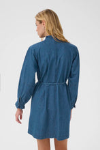 Load image into Gallery viewer, Part Two Sarine indigo dress Medium Dark Blue

