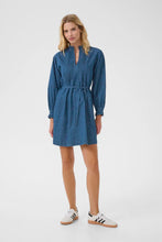 Load image into Gallery viewer, Part Two Sarine indigo dress Medium Dark Blue
