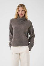 Load image into Gallery viewer, Part Two Corina wool roll neck jumper Falcon Melange
