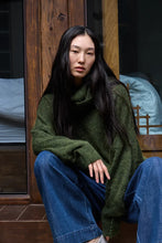 Load image into Gallery viewer, Ichi Aubery wide leg lyocell jeans Washed Dark Blue
