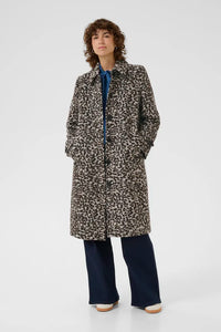 Part Two Suzy tailored coat Leopard