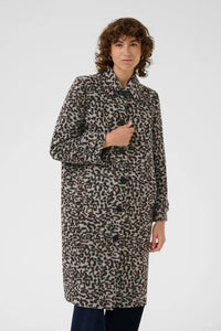 Part Two Suzy tailored coat Leopard