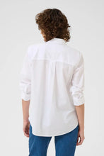 Load image into Gallery viewer, Part Two Natinka pleat front detail shirt Bright White
