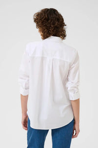 Part Two Natinka pleat front detail shirt Bright White