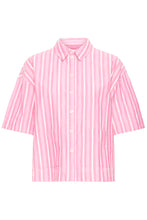 Load image into Gallery viewer, Ichi Indra patch pocket front stripe shirt Wild Orchid - CW CW 
