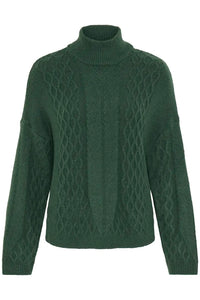 Ichi Mylle cable jumper Pineneedle