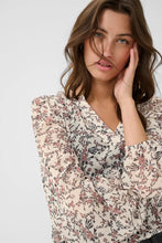 Load image into Gallery viewer, Part Two Sandi georgette print blouse Whitecap Ruby Flower
