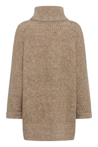 Part Two Toccas pouch pocket oversized knit Mink Melange