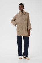 Load image into Gallery viewer, Part Two Toccas pouch pocket oversized knit Mink Melange
