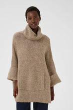 Load image into Gallery viewer, Part Two Toccas pouch pocket oversized knit Mink Melange
