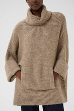 Load image into Gallery viewer, Part Two Toccas pouch pocket oversized knit Mink Melange
