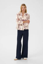 Load image into Gallery viewer, Part Two Natale print cotton shirt Tawny Port Botanical
